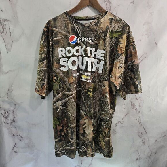 True Timber Camo Shirt Mens XL Pepsi Rock The South Chevrolet Kanati Whicking - Picture 1 of 14
